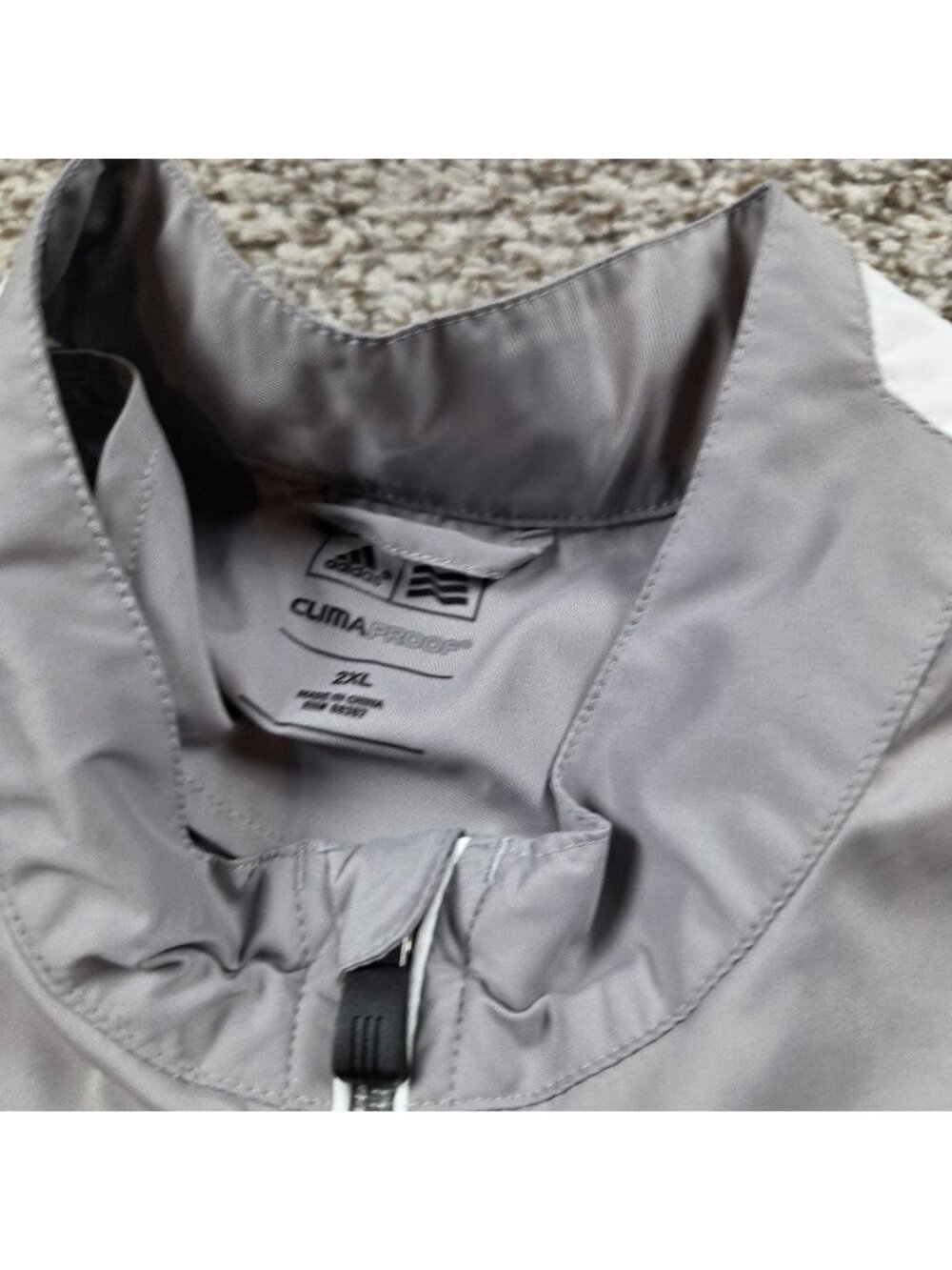 Adidas Climaproof Golf Windbreaker Pullover Jacket Mens 2XL Short Sleeve PGA